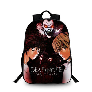 Women Fashion Backpack Death Note School Bag Children Laptop Backpacks For Teenagers Nylon Shoulder Bag Students Travel Bags