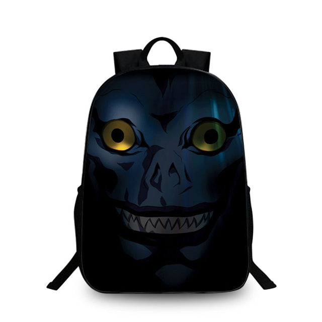 Women Fashion Backpack Death Note School Bag Children Laptop Backpacks For Teenagers Nylon Shoulder Bag Students Travel Bags