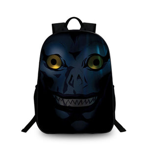 Women Fashion Backpack Death Note School Bag Children Laptop Backpacks For Teenagers Nylon Shoulder Bag Students Travel Bags