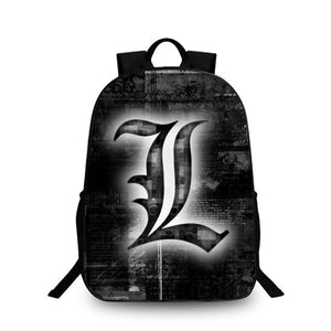Women Fashion Backpack Death Note School Bag Children Laptop Backpacks For Teenagers Nylon Shoulder Bag Students Travel Bags