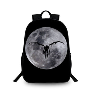 Women Fashion Backpack Death Note School Bag Children Laptop Backpacks For Teenagers Nylon Shoulder Bag Students Travel Bags