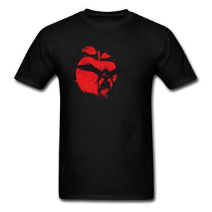 Death God Tshirt Death Note Men's Special T-Shirt Crazy Tops T Shirt Apple Print Clothes Cotton Fabric Tees New Custom