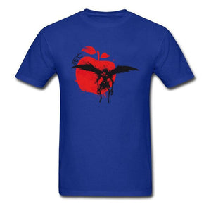 Death God Tshirt Death Note Men's Special T-Shirt Crazy Tops T Shirt Apple Print Clothes Cotton Fabric Tees New Custom