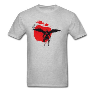 Death God Tshirt Death Note Men's Special T-Shirt Crazy Tops T Shirt Apple Print Clothes Cotton Fabric Tees New Custom