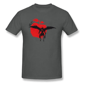 Death God Tshirt Death Note Men's Special T-Shirt Crazy Tops T Shirt Apple Print Clothes Cotton Fabric Tees New Custom