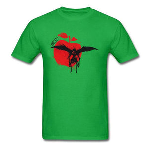 Death God Tshirt Death Note Men's Special T-Shirt Crazy Tops T Shirt Apple Print Clothes Cotton Fabric Tees New Custom