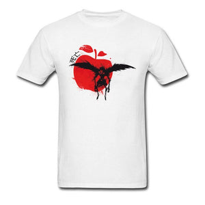 Death God Tshirt Death Note Men's Special T-Shirt Crazy Tops T Shirt Apple Print Clothes Cotton Fabric Tees New Custom