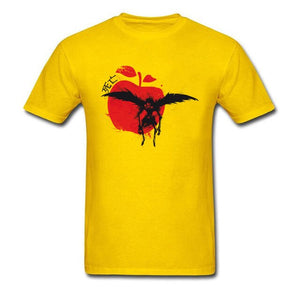 Death God Tshirt Death Note Men's Special T-Shirt Crazy Tops T Shirt Apple Print Clothes Cotton Fabric Tees New Custom
