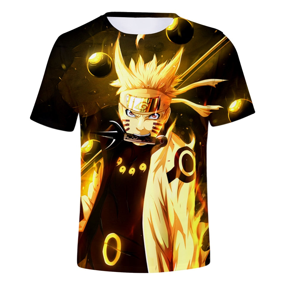 New 2018 Aikooki 3D Naruto t shirt Men/women Fashion Streetwear Hip Hop Harajuku 3D Print Naruto Men's t shirt Clothes Top