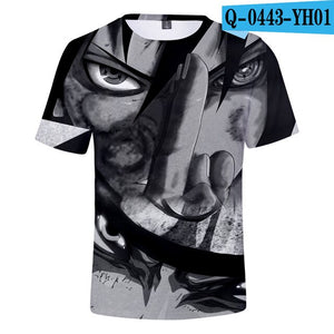 New 2018 Aikooki 3D Naruto t shirt Men/women Fashion Streetwear Hip Hop Harajuku 3D Print Naruto Men's t shirt Clothes Top