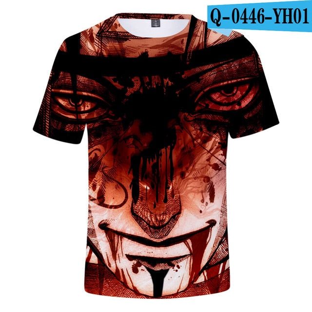 New 2018 Aikooki 3D Naruto t shirt Men/women Fashion Streetwear Hip Hop Harajuku 3D Print Naruto Men's t shirt Clothes Top