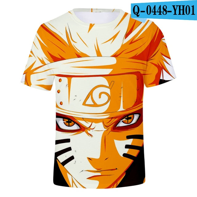 New 2018 Aikooki 3D Naruto t shirt Men/women Fashion Streetwear Hip Hop Harajuku 3D Print Naruto Men's t shirt Clothes Top