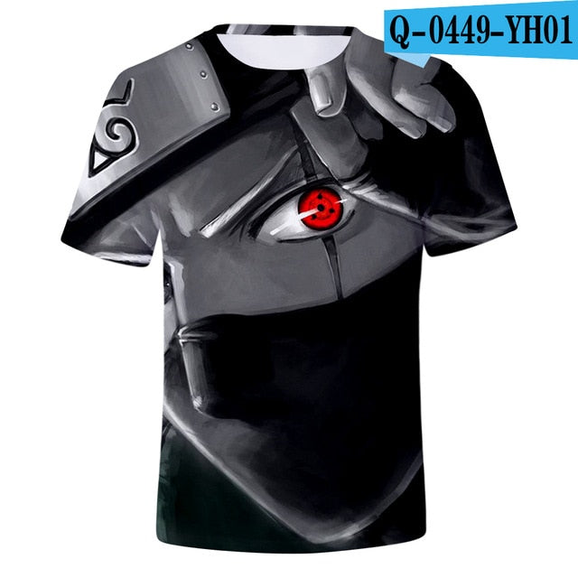 New 2018 Aikooki 3D Naruto t shirt Men/women Fashion Streetwear Hip Hop Harajuku 3D Print Naruto Men's t shirt Clothes Top
