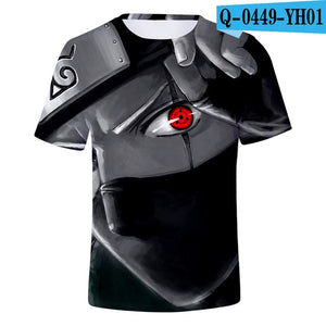 New 2018 Aikooki 3D Naruto t shirt Men/women Fashion Streetwear Hip Hop Harajuku 3D Print Naruto Men's t shirt Clothes Top