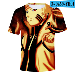 New 2018 Aikooki 3D Naruto t shirt Men/women Fashion Streetwear Hip Hop Harajuku 3D Print Naruto Men's t shirt Clothes Top