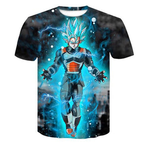 New Arrival Dragon Ball DBZ Burma Super Saiyan 3D T-shirt Summer Fashion Short-sleeved T-shirt Jacket Men and women Anime Dragon