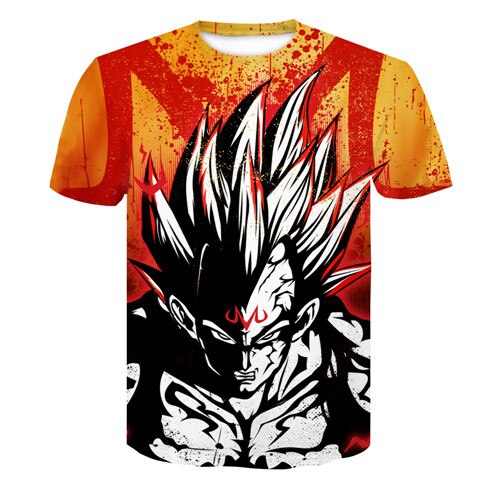 New Arrival Dragon Ball DBZ Burma Super Saiyan 3D T-shirt Summer Fashion Short-sleeved T-shirt Jacket Men and women Anime Dragon