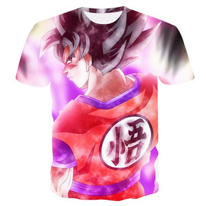 New Arrival Dragon Ball DBZ Burma Super Saiyan 3D T-shirt Summer Fashion Short-sleeved T-shirt Jacket Men and women Anime Dragon