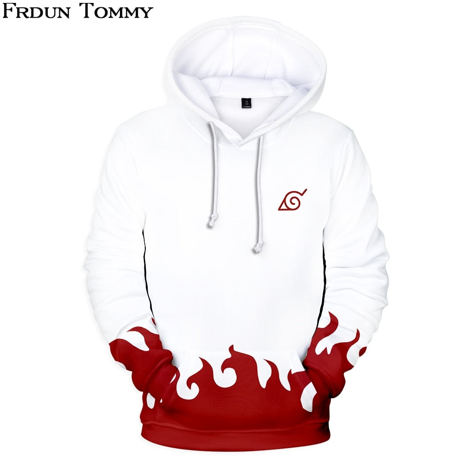 Frdun Tommy 3D HOKAGE Hoodies Sweatshirt Simple Naruto Logo Highstreet Fashion Casual Unisex Harajuku Autumn/Winter Clothes