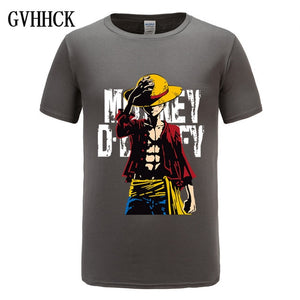 One Piece Luffy T shirt casual tshirt homme O neck streetwear man t-shirt boys clothes anime summer top tees