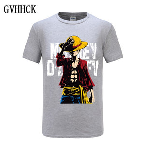 One Piece Luffy T shirt casual tshirt homme O neck streetwear man t-shirt boys clothes anime summer top tees