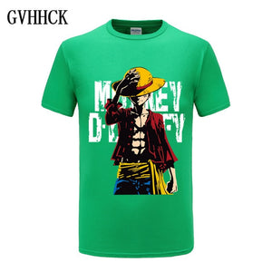 One Piece Luffy T shirt casual tshirt homme O neck streetwear man t-shirt boys clothes anime summer top tees