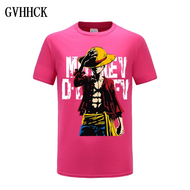 One Piece Luffy T shirt casual tshirt homme O neck streetwear man t-shirt boys clothes anime summer top tees