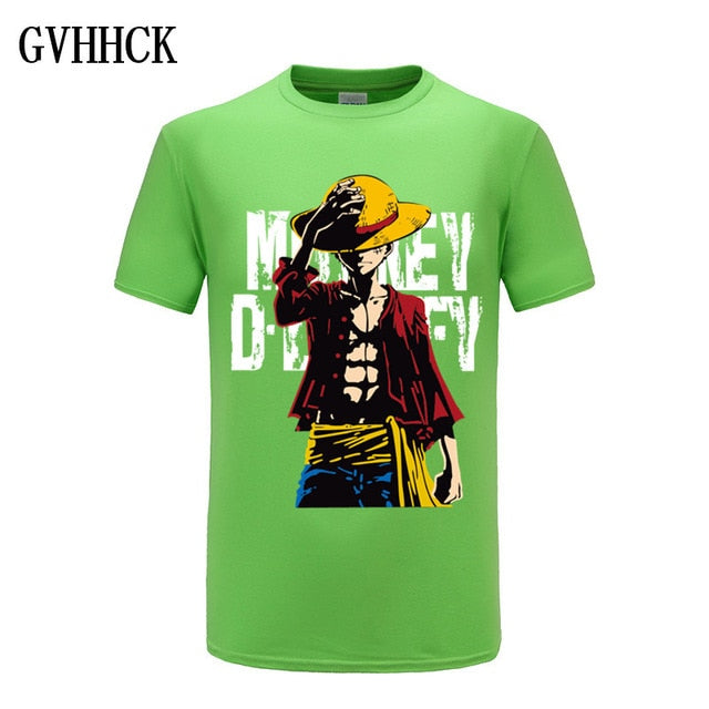 One Piece Luffy T shirt casual tshirt homme O neck streetwear man t-shirt boys clothes anime summer top tees
