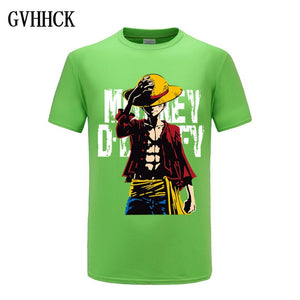 One Piece Luffy T shirt casual tshirt homme O neck streetwear man t-shirt boys clothes anime summer top tees