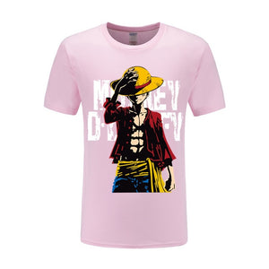 One Piece Luffy T shirt casual tshirt homme O neck streetwear man t-shirt boys clothes anime summer top tees