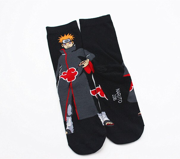 Japon Anime Naruto Chaussettes Uzumaki Naruto Impression Coton cosplay Chaussettes Accessoires Mignon crew cotton casual