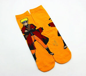 Japon Anime Naruto Chaussettes Uzumaki Naruto Impression Coton cosplay Chaussettes Accessoires Mignon crew cotton casual