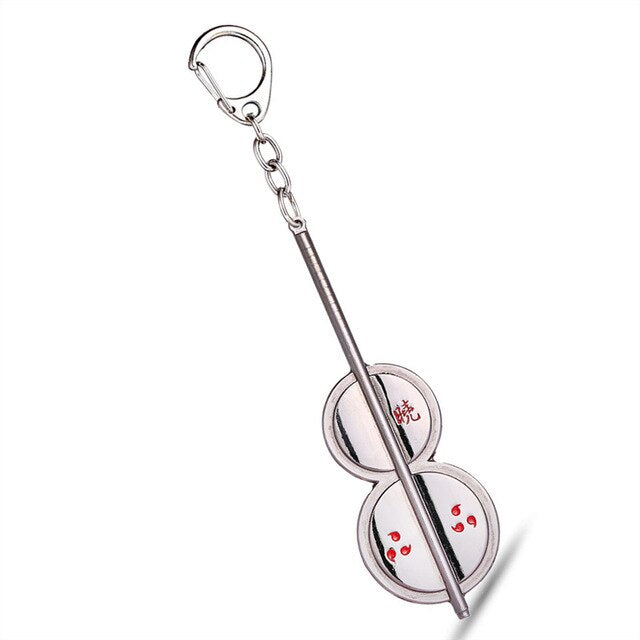 10PC Japan Cartoon Naruto Keychain Anime Uchiha Madara palm-leaf Fan Key Holder Keyring men Accessoires Llaveros porte clef dawn
