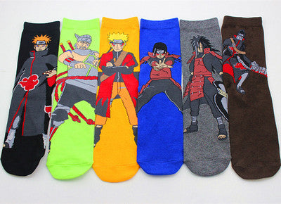 Japon Anime Naruto Chaussettes Uzumaki Naruto Impression Coton cosplay Chaussettes Accessoires Mignon crew cotton casual