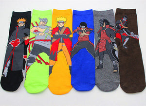 Japon Anime Naruto Chaussettes Uzumaki Naruto Impression Coton cosplay Chaussettes Accessoires Mignon crew cotton casual