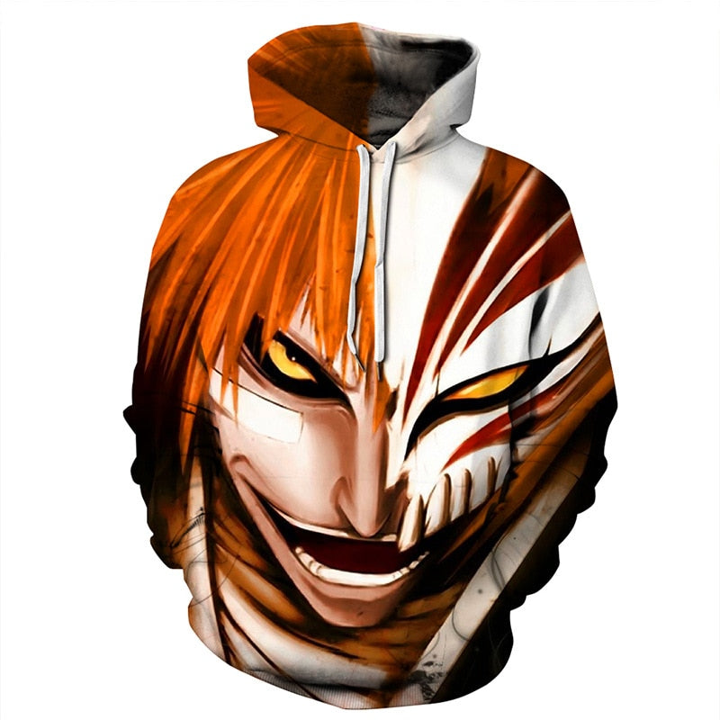 Anime BLEACH Hoodie Men Women Kid Sweatshirt 3d Print Clothes Streetwear