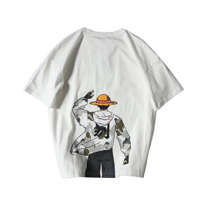 One Piece T shirt casual tshirt homme O neck man t-shirt boys clothes anime summer top tees Luffy T Shirt Funny Male Casual Tees
