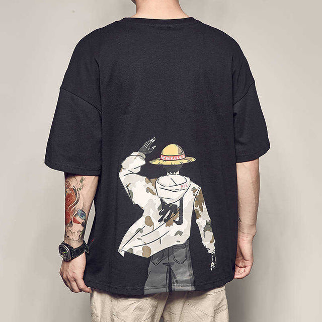 One Piece T shirt casual tshirt homme O neck man t-shirt boys clothes anime summer top tees Luffy T Shirt Funny Male Casual Tees