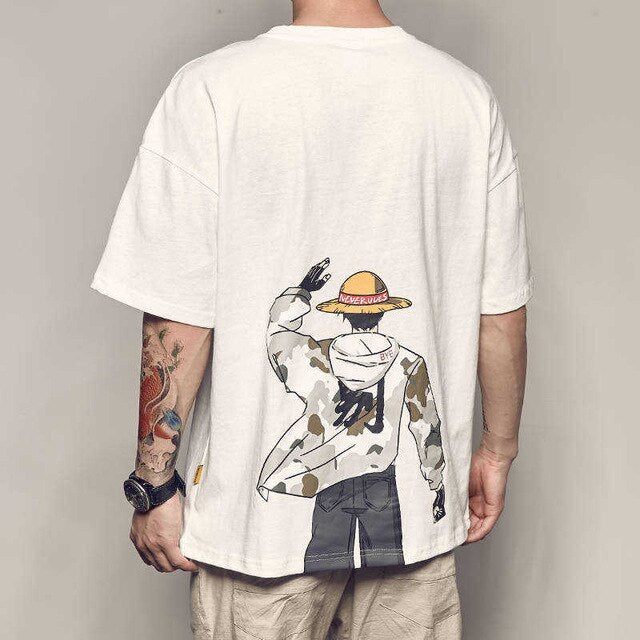 One Piece T shirt casual tshirt homme O neck man t-shirt boys clothes anime summer top tees Luffy T Shirt Funny Male Casual Tees