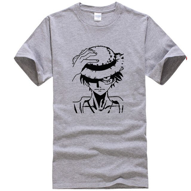 Men clothes 2019 One Piece funny t shirts 100% cotton high quality short sleeve shirts hip hop style streetwear