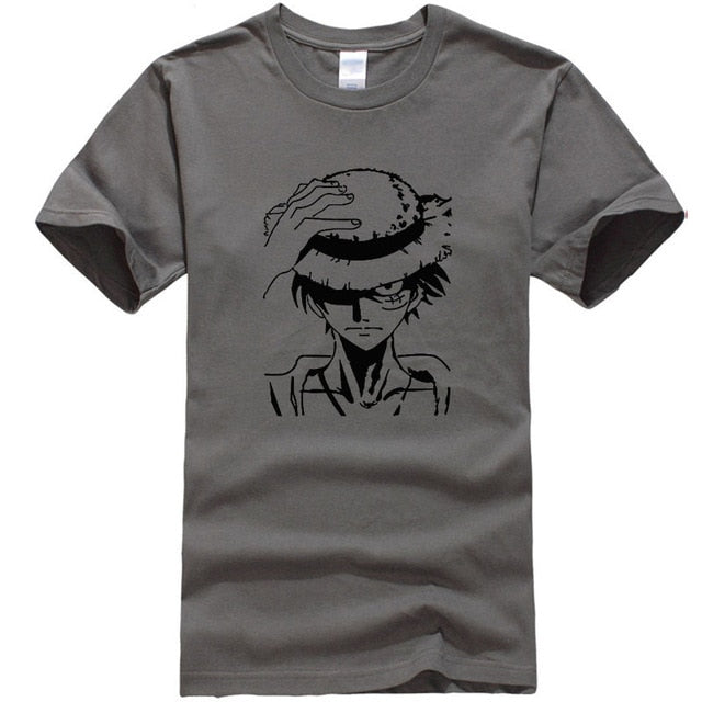 Men clothes 2019 One Piece funny t shirts 100% cotton high quality short sleeve shirts hip hop style streetwear