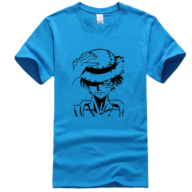 Men clothes 2019 One Piece funny t shirts 100% cotton high quality short sleeve shirts hip hop style streetwear