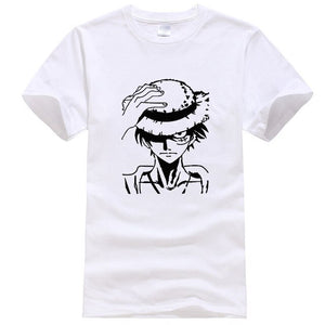 Men clothes 2019 One Piece funny t shirts 100% cotton high quality short sleeve shirts hip hop style streetwear