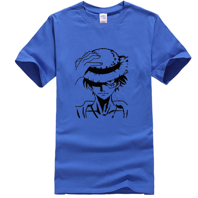 Men clothes 2019 One Piece funny t shirts 100% cotton high quality short sleeve shirts hip hop style streetwear