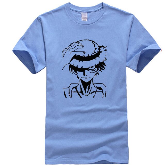 Men clothes 2019 One Piece funny t shirts 100% cotton high quality short sleeve shirts hip hop style streetwear