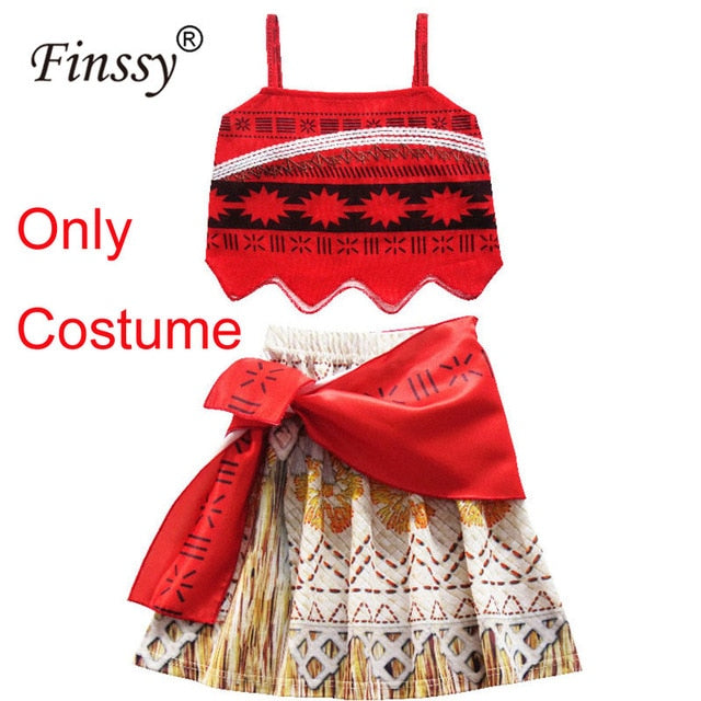 Movie Princess Moana Costume for Kids Moana Princess Dress Cosplay Costume Children Halloween Costume for Girls Party Dress