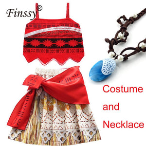 Movie Princess Moana Costume for Kids Moana Princess Dress Cosplay Costume Children Halloween Costume for Girls Party Dress