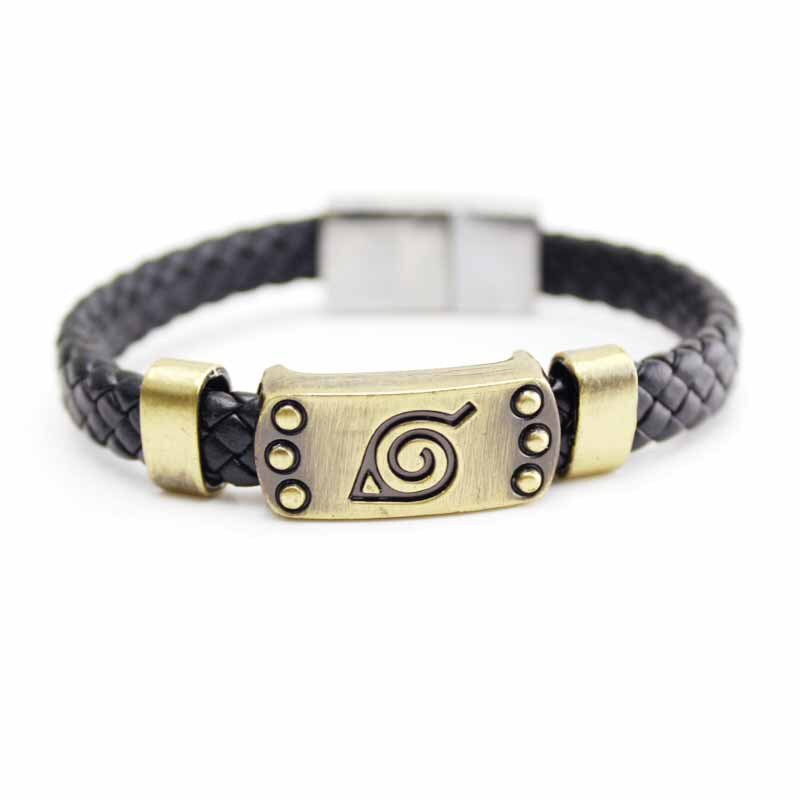 2018 new Japan Anime Naruto Zelda One PieceTricot   Bracelet Cosplay Costumes Accessoires Noir Punk De Mode Bracelets