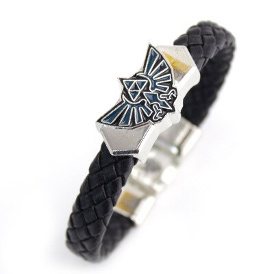 2018 new Japan Anime Naruto Zelda One PieceTricot   Bracelet Cosplay Costumes Accessoires Noir Punk De Mode Bracelets