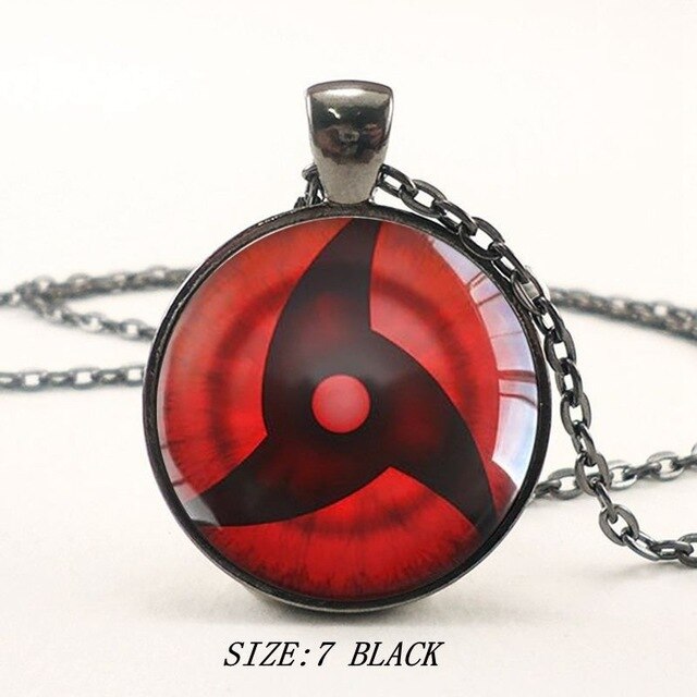 Classic NARUTO Uchiha Itachi Sharingan Obito Madara Rinnegan Cosplay Accessories Metal Necklace Pendant jewelry Keychain New